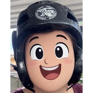 Tae Kwon Do Martial Arts Karate Sparring Swift Headgear Foam Helmet Black medium